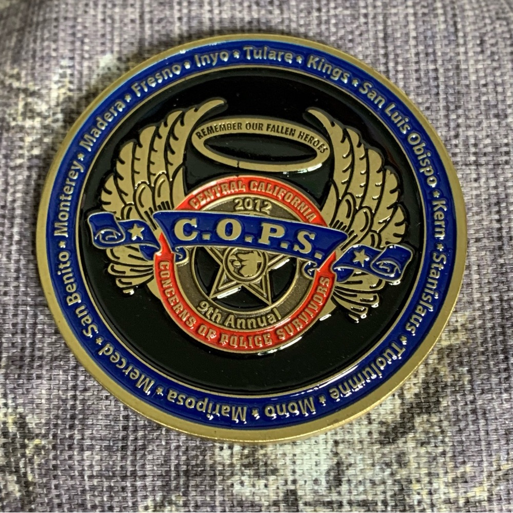 C.O.P.S. 9th Annual Motorcycle Ride 2012 Challenge Coin